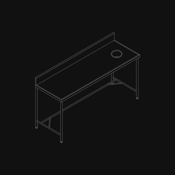 Dish Landing Table With Chute