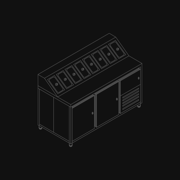 Side Open Freezer With Mis-en Place Counter